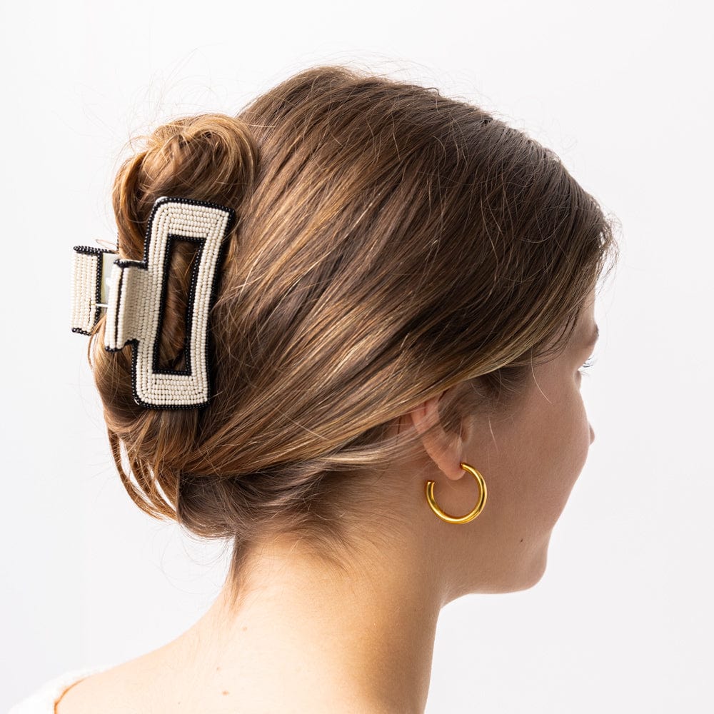 Lola Hair Claw Clip Ivory