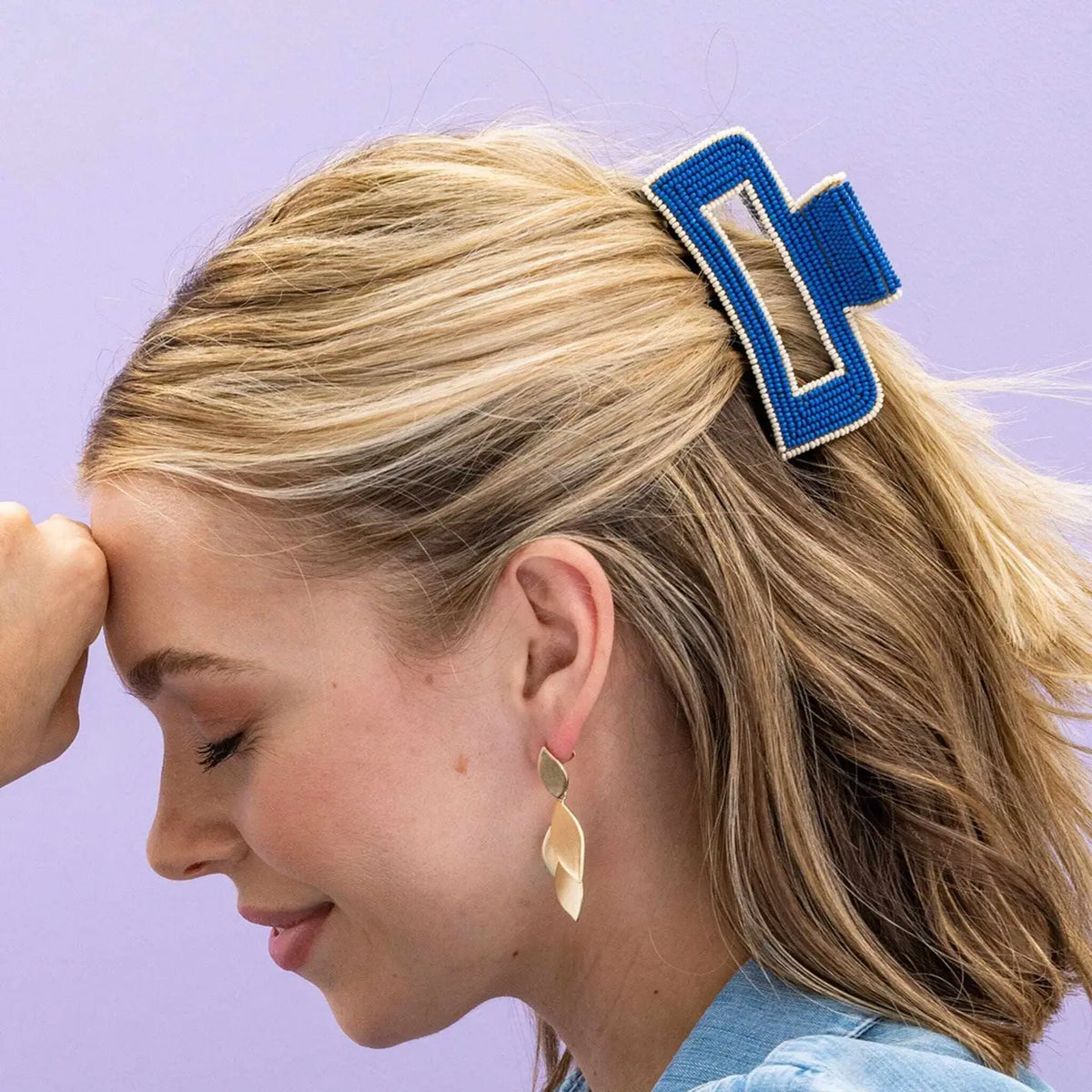 Lola Hair Claw Clip Lapis