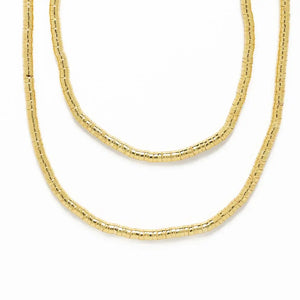 Lucille Long Necklace Brass