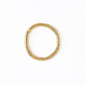 Lucille Round Bead Stretch Bracelet Gold