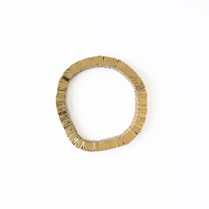 Lucille Square Bead Stretch Bracelet