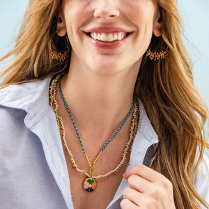 Madelyn Botanical Leaves Thin Circle Hoop Earrings