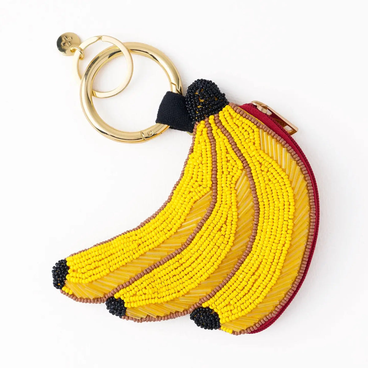 Mary Banana Beaded Coin Purse