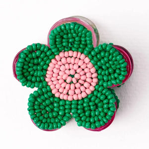 Molly Flower Beaded Hair Claw Clip