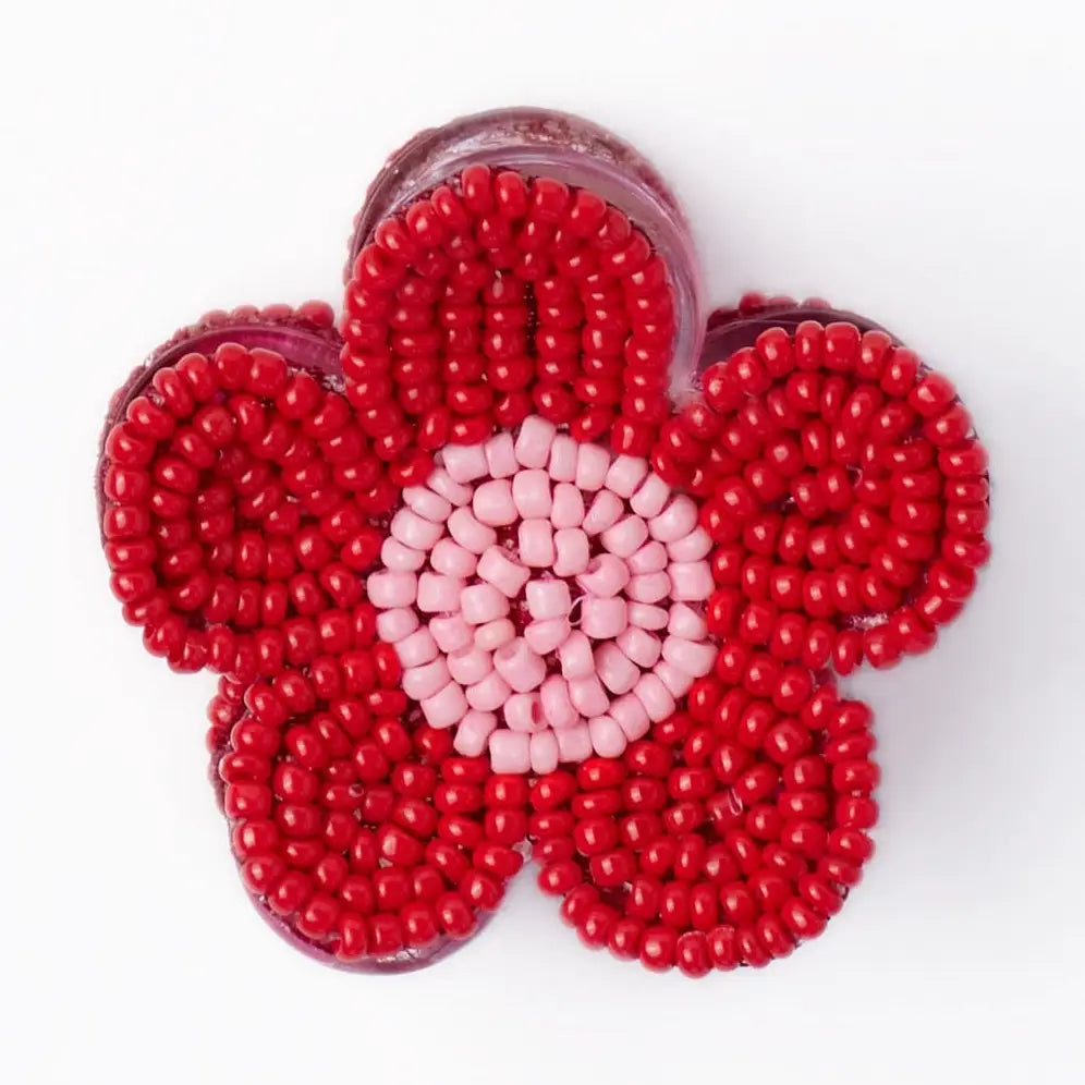 Molly Flower Beaded Hair Claw Clip