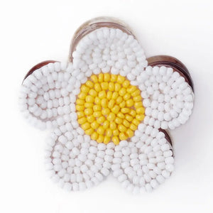 Molly Flower Beaded Hair Claw Clip
