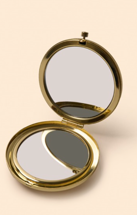 Embroidered Compact Mirror - Toadstools