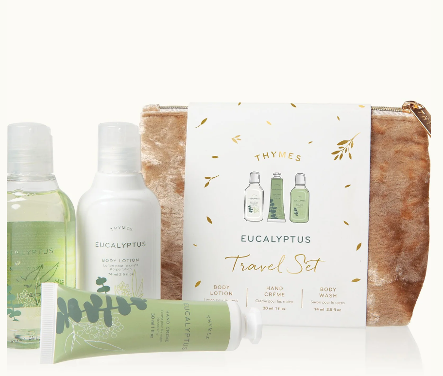 Travel Set with Beauty Bag: Eucalyptus