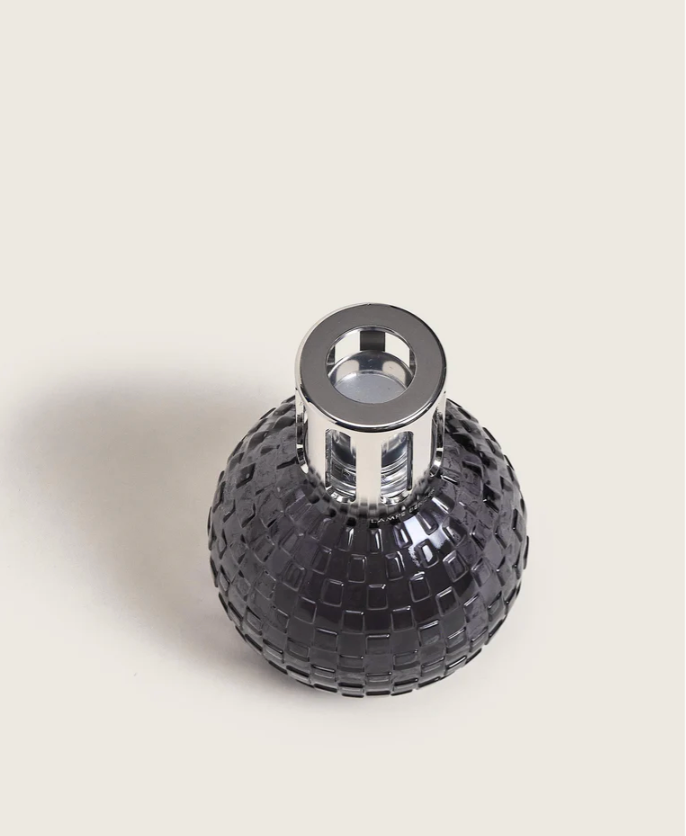 Disco Grey Fragrance Lamp Gift Set with Pure White Tea