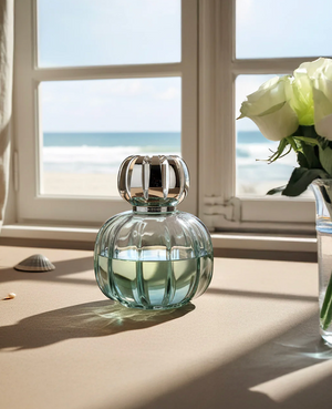 Corali Peacock Green Fragrance Lamp Gift Set with Ocean Breeze