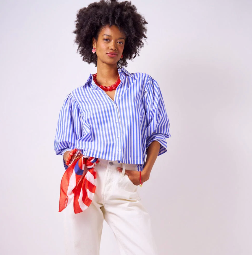 Iris Large Resin Bead Necklace Red