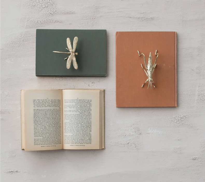 Pewter Dragonfly, Gold Finish