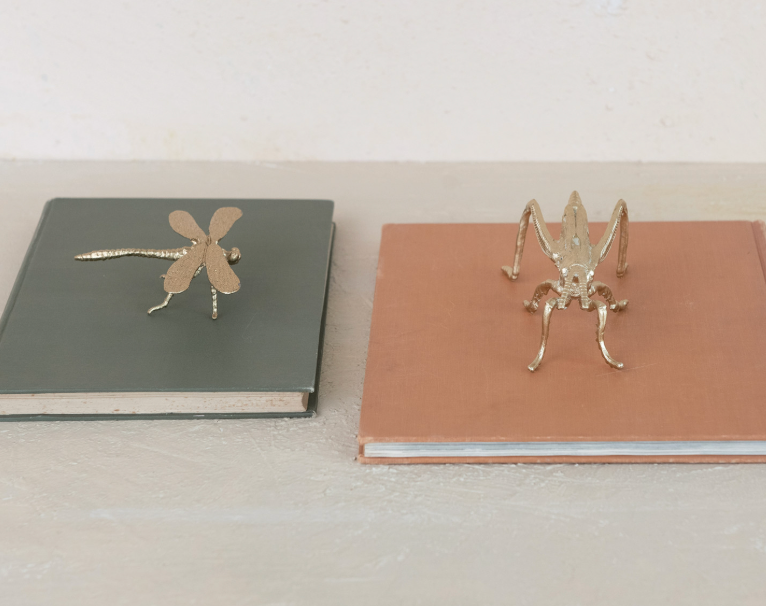 Pewter Dragonfly, Gold Finish