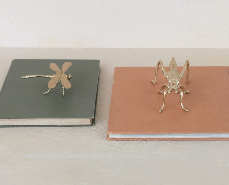 Pewter Grasshopper, Gold Finish