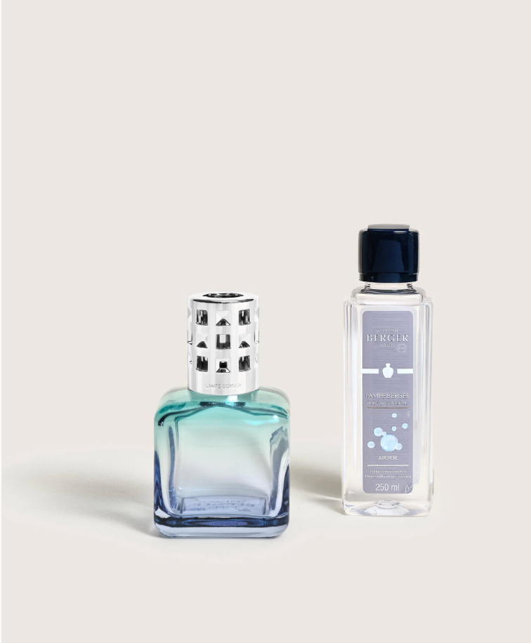 Glacon Turquoise-Blue Gradient Lamp Gift Set with Air Pur