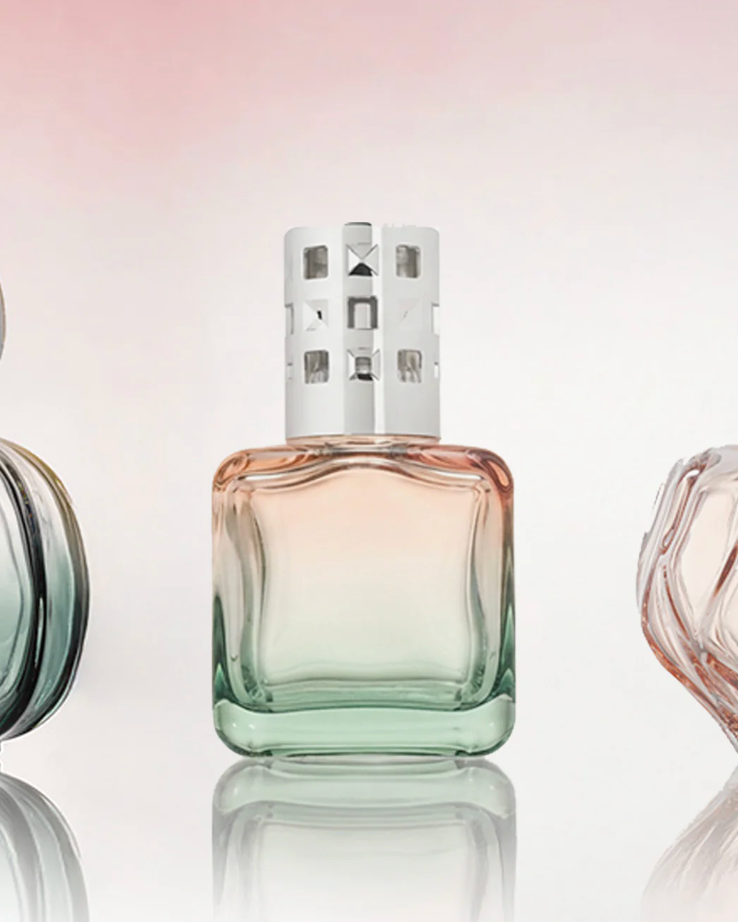 Glacon Peach-Green Gradient Lamp Gift Set with Ocean Breeze