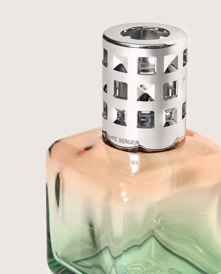 Glacon Peach-Green Gradient Lamp Gift Set with Ocean Breeze