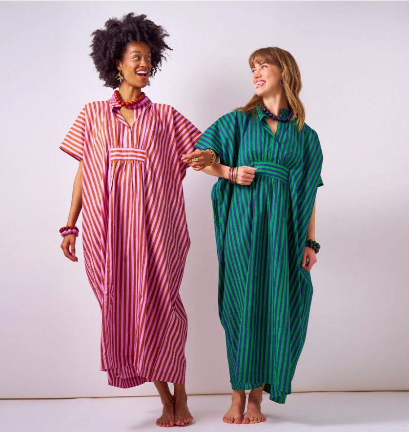 Margot Stripe Kaftan, Multiple Colors