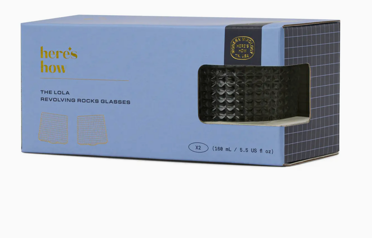 The Lola Revolving Rocks Glasses- Set of 2