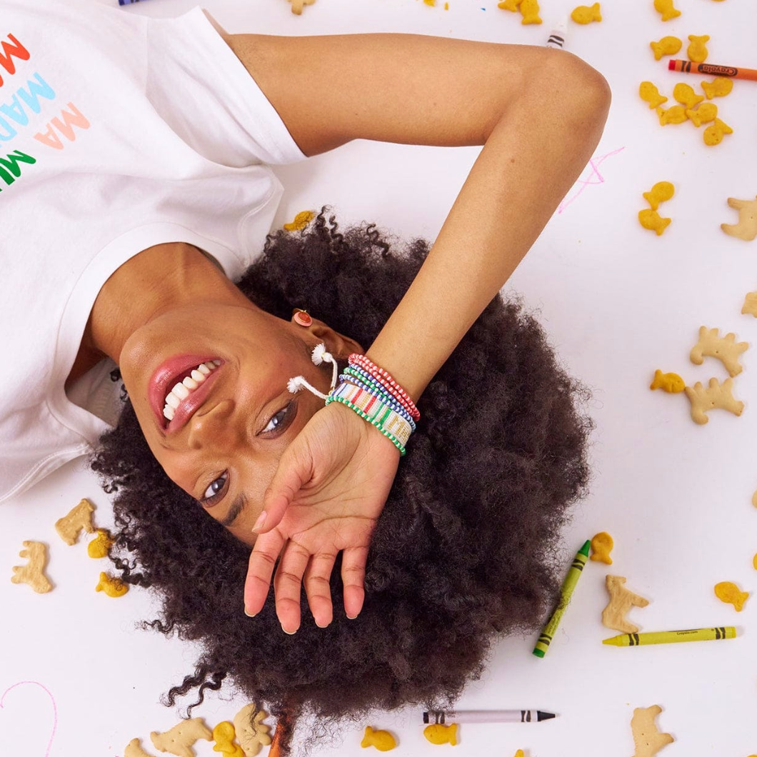 Sage + Gabby Mama Bracelet Stack Rainbow