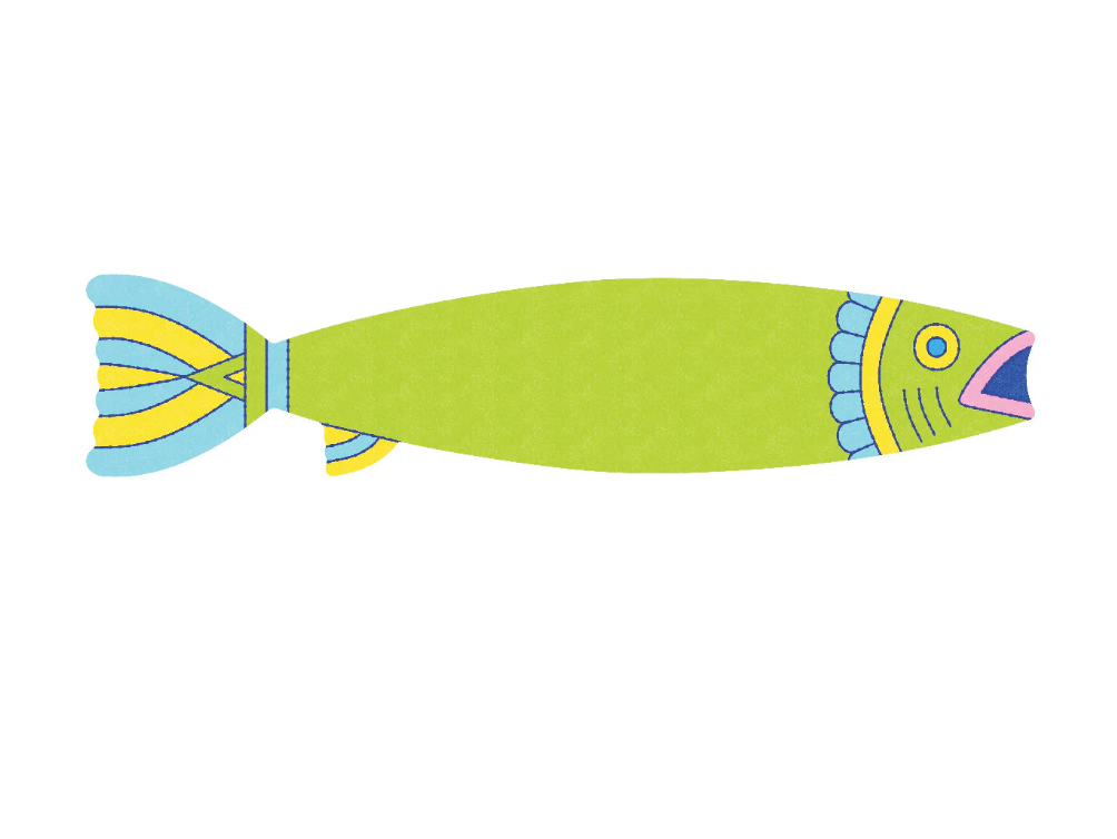 Sardines Fishy Sticky Notes