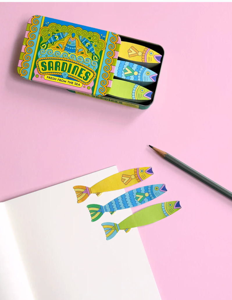 Sardines Fishy Sticky Notes