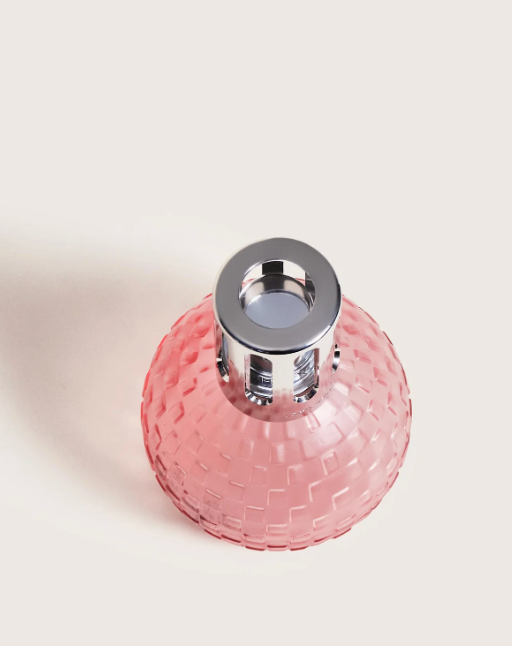 Disco Frosted Peach Fragrance Lamp Gift Set with Exquisite Sparkle