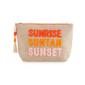 Sunrise Suntan Sunset Zip Pouch