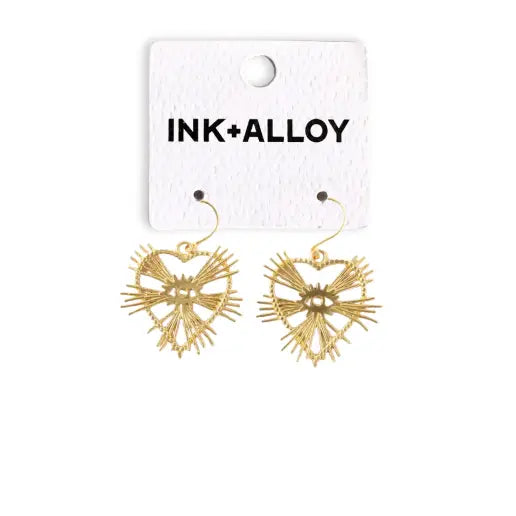 Valerie Heart Burst Drop Earrings