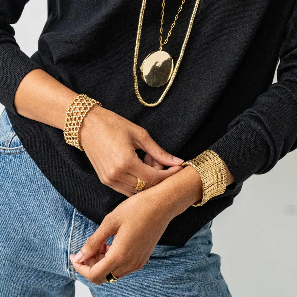 Virgina Locket Necklace On Paperclip Chain