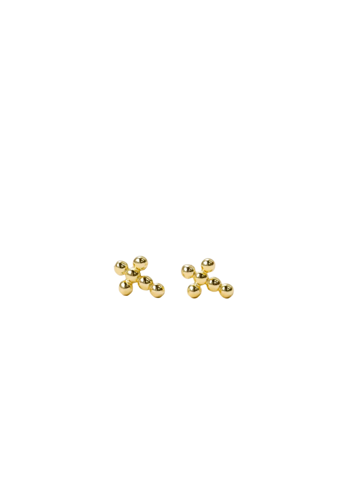 Stud - Cross - Gold Earrings