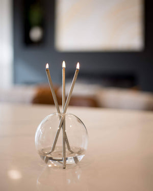 Silver Everlasting Candle – Reusable Steel Candles [x1 Pack]