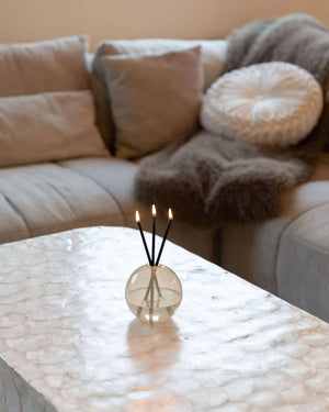 Neva Vase, Pampas Candle Holder