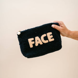 Navy Teddy Pouch - Face