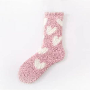 Valentine's Heart Socks Fuzzy Socks