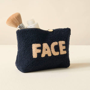 Navy Teddy Pouch - Face