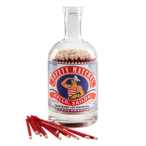 Hello Sailor Match Bottle | Glass Bottle - Safety Matches