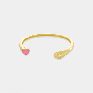 LBR128 - Cuff with Enamel Heart