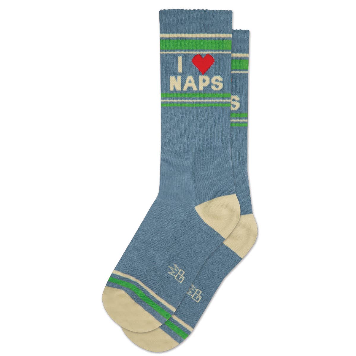 I Heart Naps Gym Crew Socks