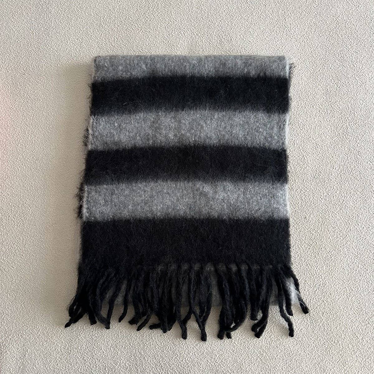 Thick Striped Scarf