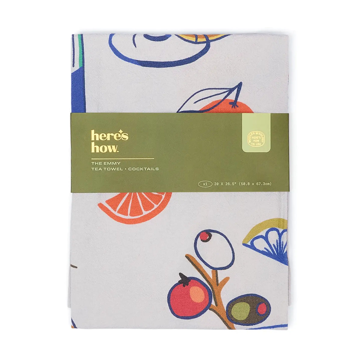 The Emmy Tea Towel - Cocktails