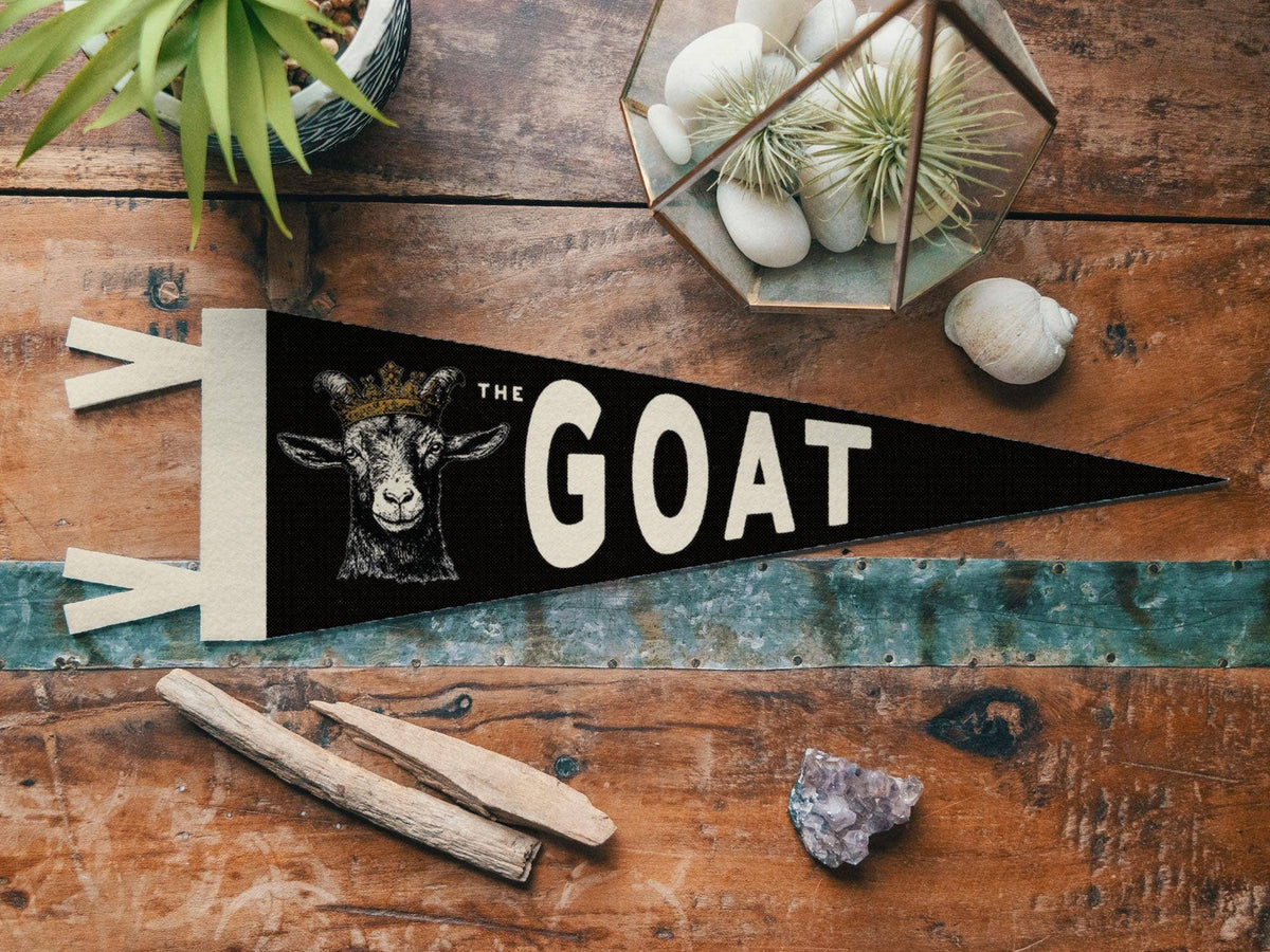 The G.O.A.T Greatest of All Time Felt Pennant