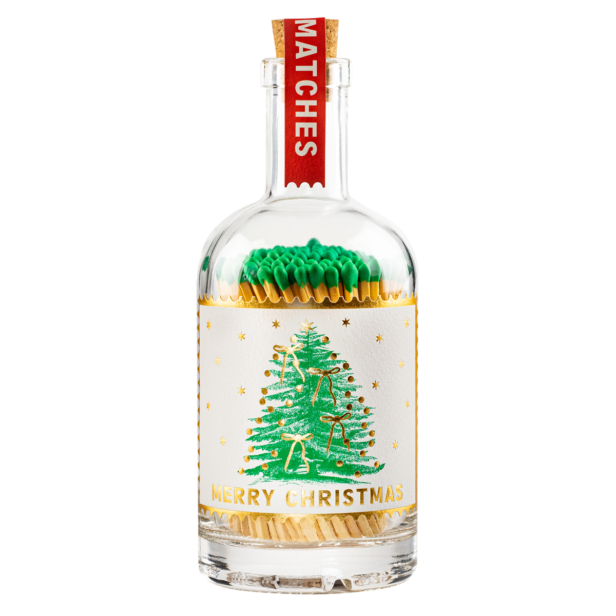 Christmas Tree | Glass Bottle - Safety Matches