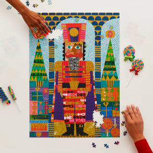 Festive Nutcracker Gold Foil | 1000 Piece Holiday Puzzle