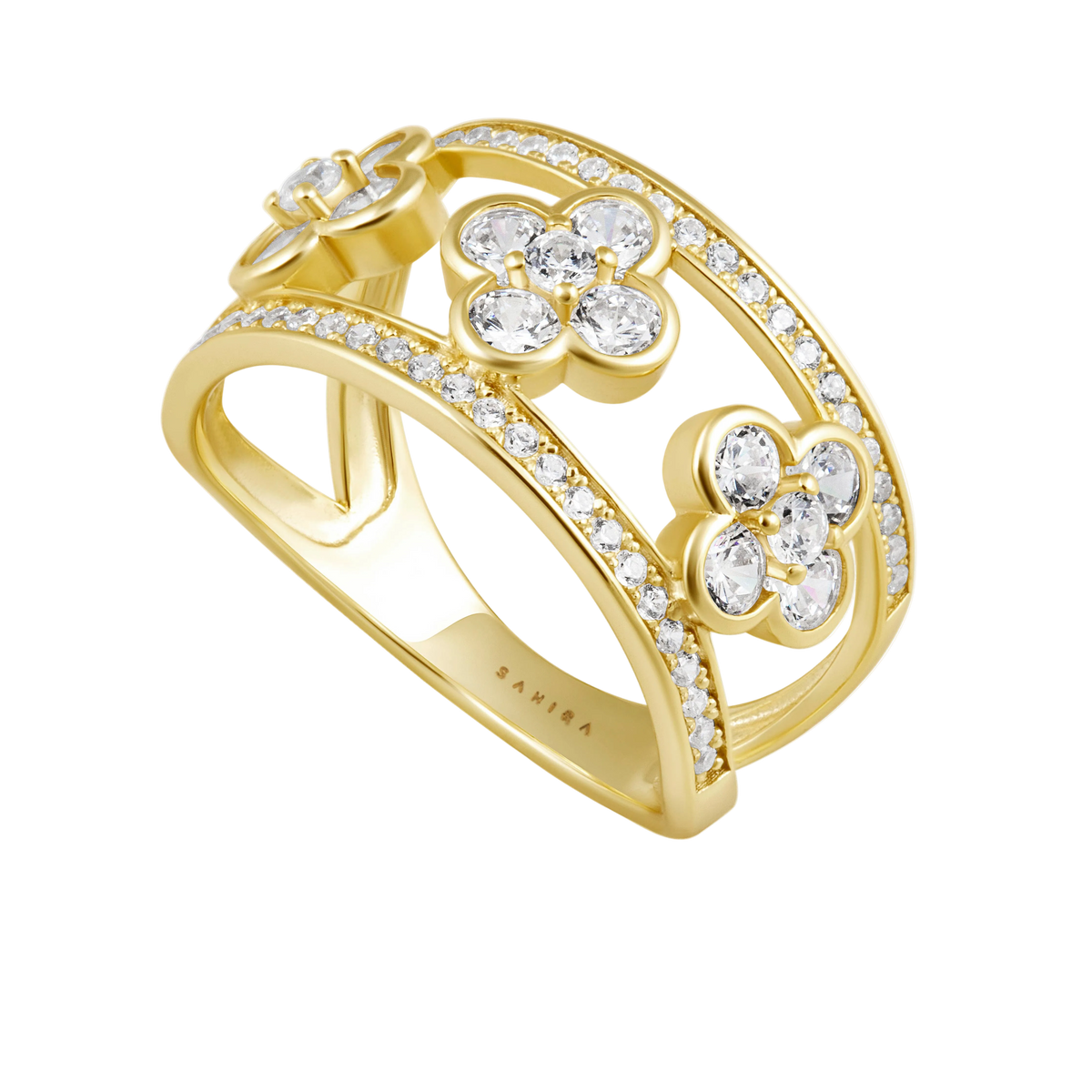 Mia CZ Clover Ring