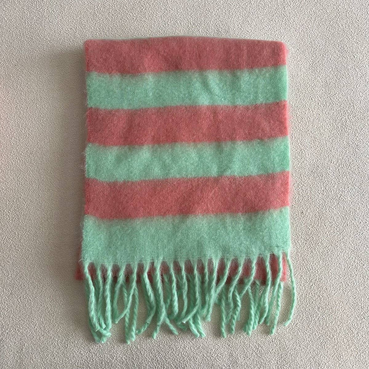 Thick Striped Scarf