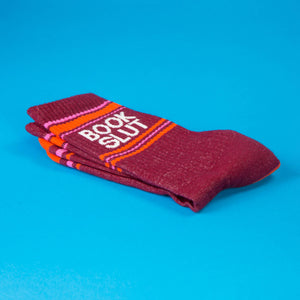 Book Slut Gym Crew Socks - Funny Gift for Book Lovers