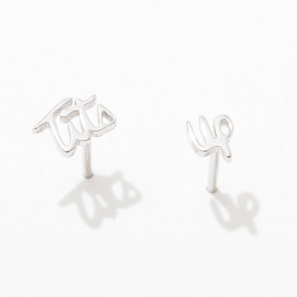 Tits Up Stud Earrings - 14K Gold Plate or Sterling Silver