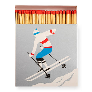 The Skier | Square - Christmas Safety Matches🎄