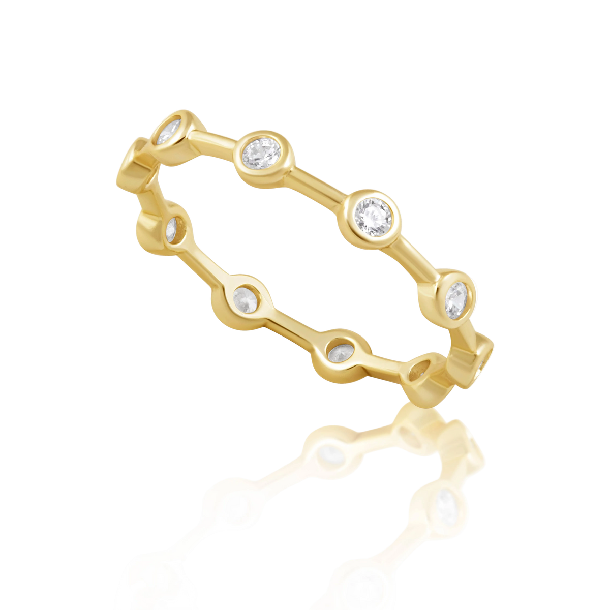 Reese CZ Bezel Ring